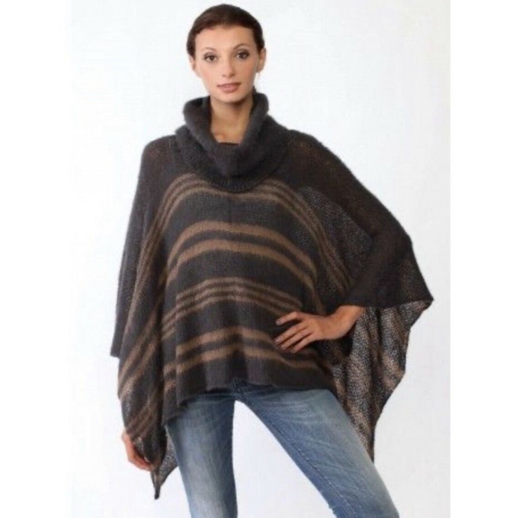 Wooden Ships Striped Lightweight Poncho